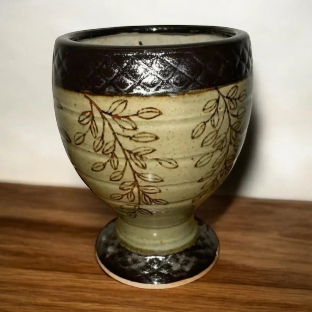 New Vintage Pottery With Candle